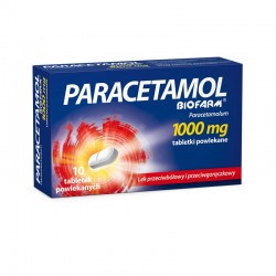 Paracetamol Biofarm 1000 mg, 10 tabletek