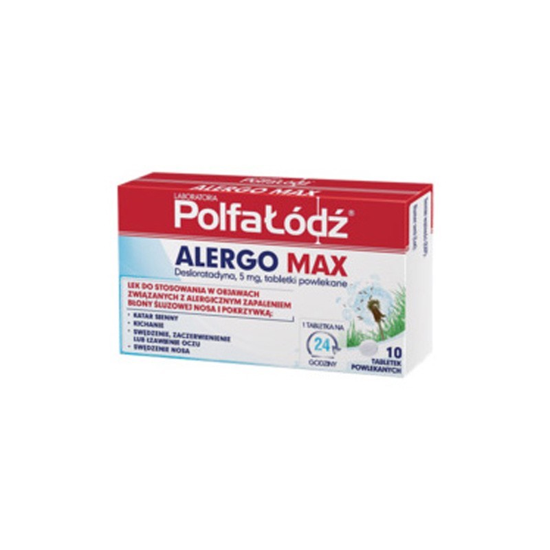 Alergo Max 5 mg, 10 tabletek 