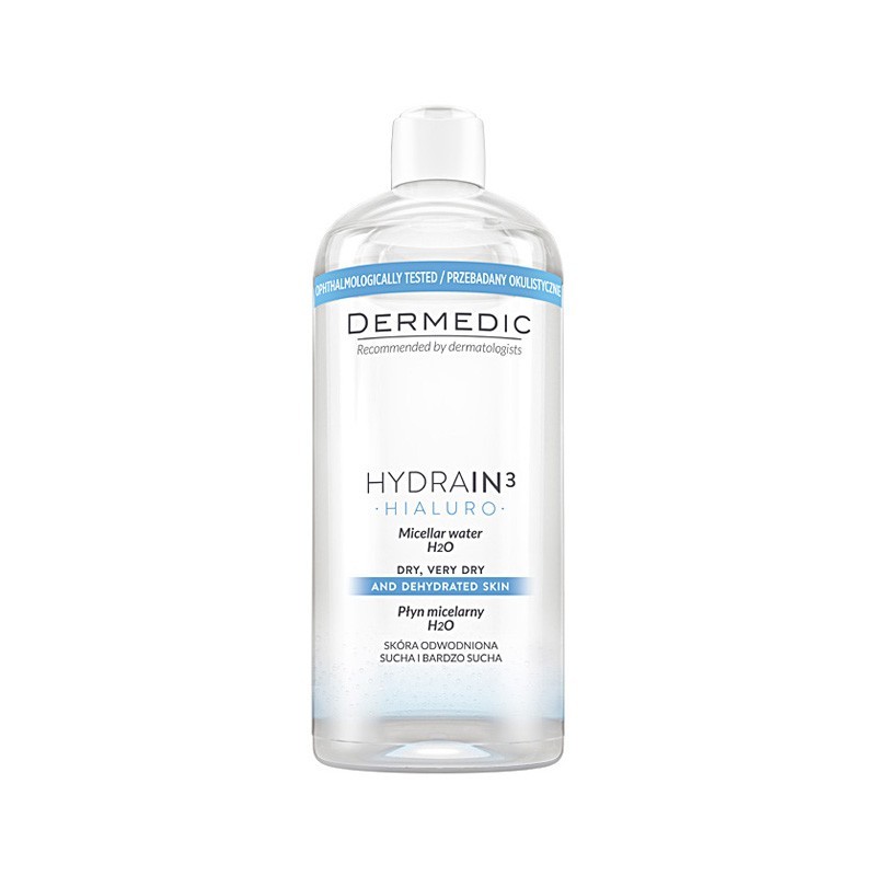 Dermedic Hydrain 3 hialuro płyn micelarny, 500 ml 