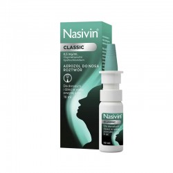 Nasivin Classic aerozol do nosa 0,5 mg/ml, 10 ml