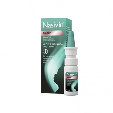  Nasivin Baby krople do nosa 0,1 mg/ml, 5 ml 