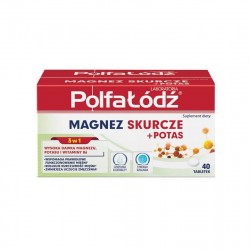 Magnez Skurcze+Potas Polfa Łódź 40 tabletek