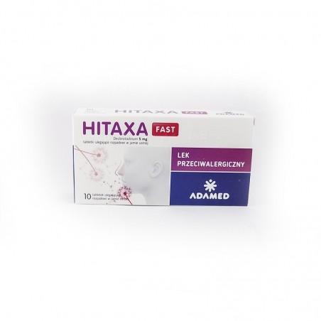 Hitaxa Fast 5 mg, 10 tabletek ulegających rozpadowi w jamie ustniej