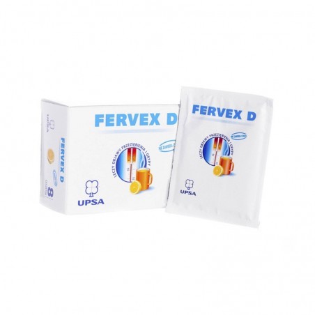  Fervex D, bez cukru, 8 saszetek 