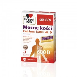 Doppelherz Aktiv Mocne kości Calcium 1500 + vitamina D, 60 tabletek