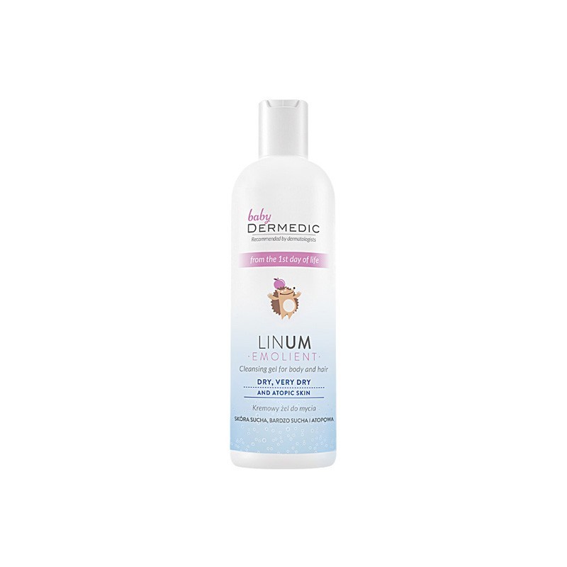 Dermedic Emolient Linum baby kremowy żel do mycia, 200 ml 