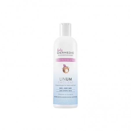 Dermedic Emolient Linum baby kremowy żel do mycia, 200 ml