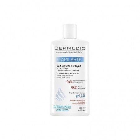  Dermedic Capilarte szampon kojący do włosów i nadwrażliwej skóry głowy, 300 ml 