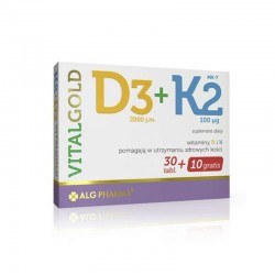D3+K2 Vitalgold 40 tabletek (30 + 10 gratis)