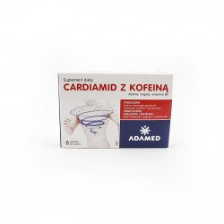 Cardiamid z kofeiną smak cytrusowy 8 tabletek