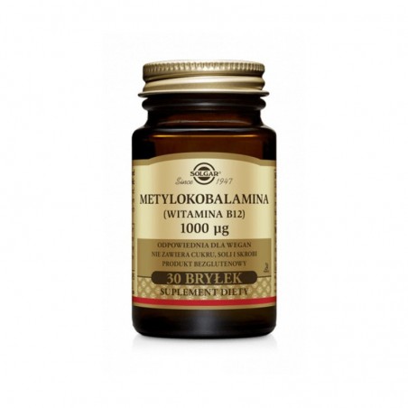 Solgar Metylokobalamina (witamina B12) 1000 mcg, 30 sztuk