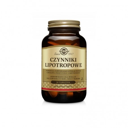 Solgar Czynniki lipotropowe 50 tabletek