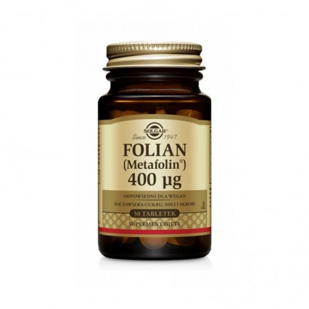  Solgar Folian 400 UG, 50 tabletek 