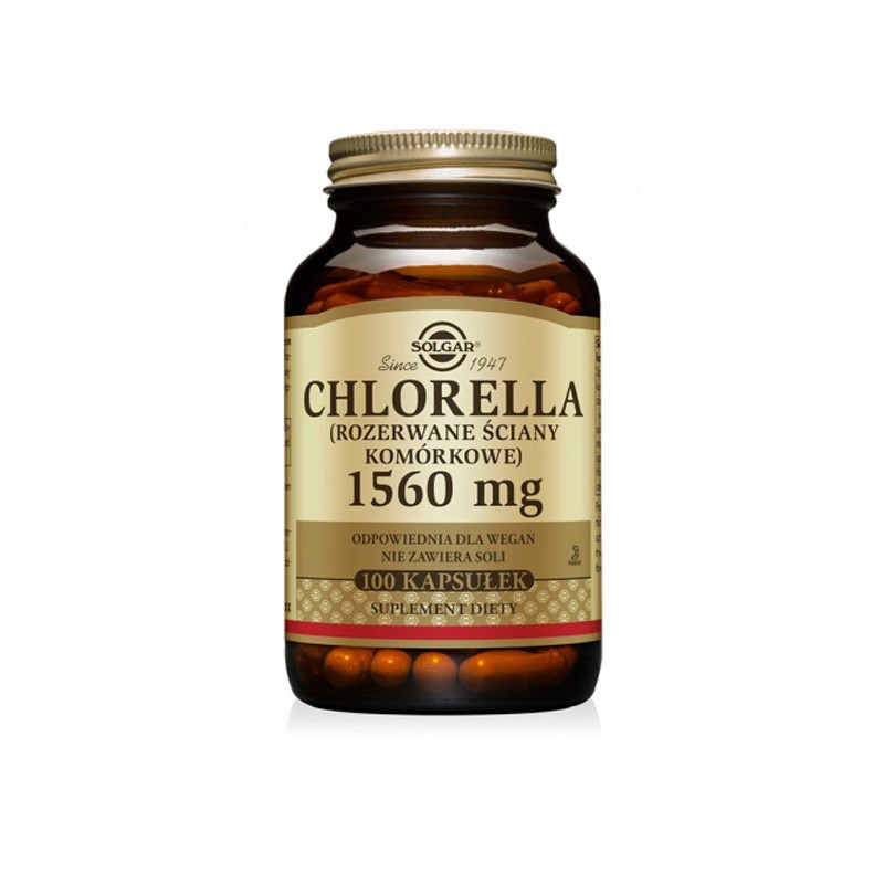 Solgar Chlorella 100 kapsułek 