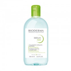 Bioderma Sebium H2O, płyn micelarny do skóry tłustej, mieszanej, trądzikowej, 2 x 500 ml