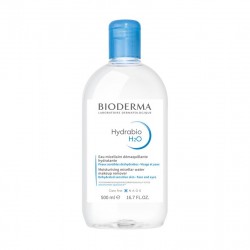 Bioderma Hydrabio H2O, nawilżający płyn micelarny do demakijażu, skóra odwodniona, 2 x 500 ml