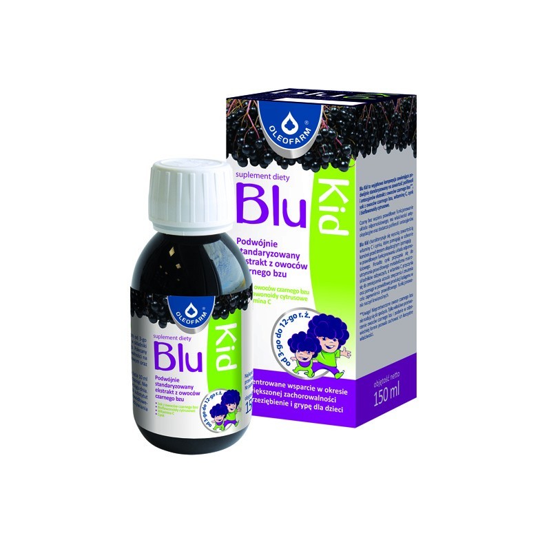BluKid, syrop od 3 do 12 roku życia, 150 ml 