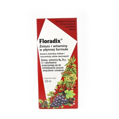 Floradix Żelazo i witaminy 250 ml 