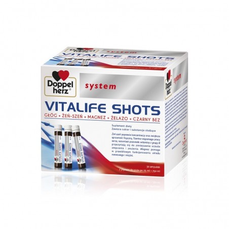 Doppelherz System Vitalife shots płyn 30 ampułek po 25 ml