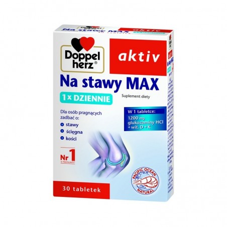 Doppelherz Aktiv Na stawy Max 1x dziennie, 30 tabletek
