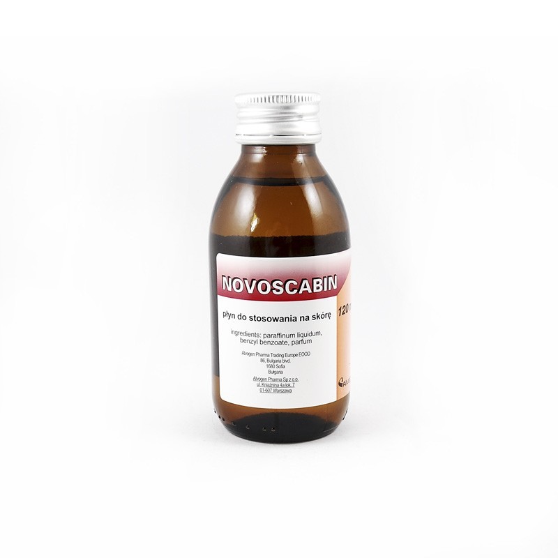 Novoscabin płyn do stosowania na skórę, 120 ml 