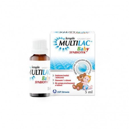  Multilac baby krople, 2 butelki po 5 ml 