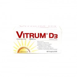 Vitrum D3 25 mg D3 1000 j.m., 60 kapsułek