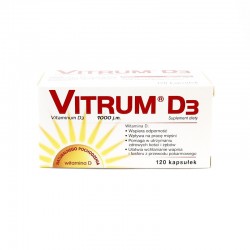 Vitrum D3 25 mg D3 1000 j.m., 120 kapsułek
