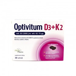 Optivitum D3+K2, 30 kapsułek