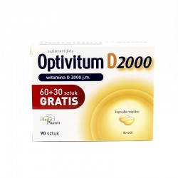 Optivitum D3 2000 j.m., 90 kapsułek