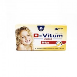 D-vitum 800 j.m., 36 kapsułek twist-off