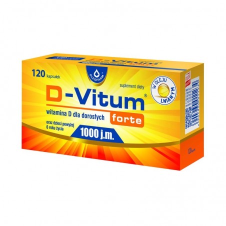 D-vitum forte 1000 j.m., 120 kapsułek
