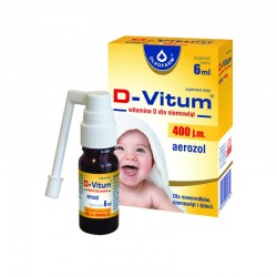 D-vitum witamina D dla niemowląt aerozol doustny 400 j.m., 6 ml