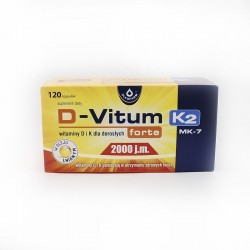 D-vitum forte 2000 j.m. K2, 120 kapsułek