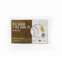 Witamina D3 5000 + K2MK7, 60 tabletek